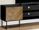 Monarch Specialties Inc. Black/Brown 72" TV Stand with Metal Legs-1