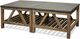 Riverside Furniture Weatherford Bluestone Bunching Coffee Table with Reclaimed Natural Pine Base-4