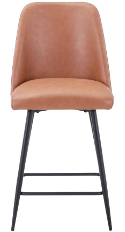 Jofran Inc. Maddox Light Brown Upholstered Counter Stool-1