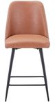 Jofran Inc. Maddox Light Brown Upholstered Counter Stool-1