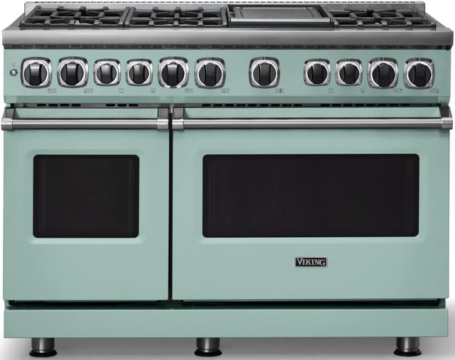 Viking® 7 Series 48'' Splash Pro Style Dual Fuel Range with Griddle-2