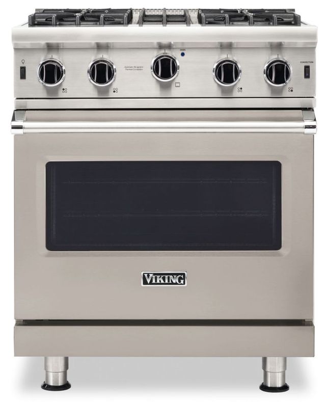 Viking® 5 Series 30" Pacific Grey Pro Style Natural Gas Range-0