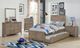 Furniture of America® Vevey Wire-Brushed Warm Gray Twin Bed-1