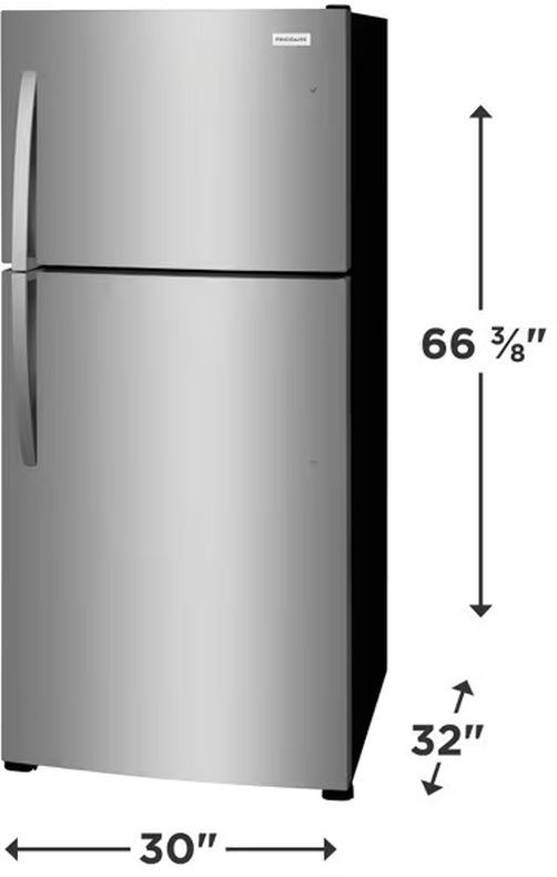 Frigidaire® 30" 20.0 Cu. Ft. Stainless Steel Top Freezer Refrigerator-2