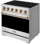 Thor Kitchen® Gordon Ramsay 36" Stainless Steel/Bronze Freestanding Pro Style Electric Range-3