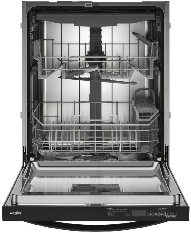 Whirlpool® 24" Black Top Control Built In Dishwasher-1
