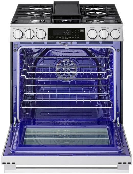 LG 30" PrintProof® Stainless Steel Slide In Gas Range-2