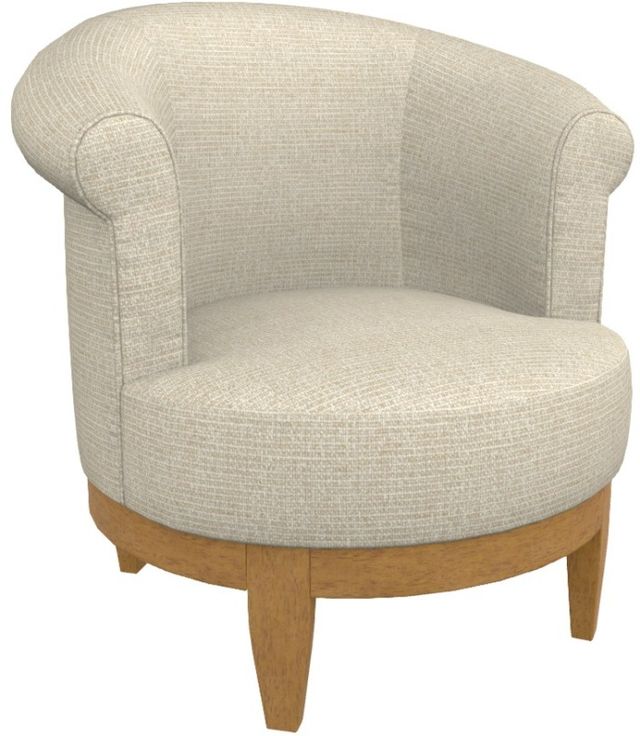 Best® Home Furnishings Customizable Attica Swivel Chair with Honey Birch Legs-0