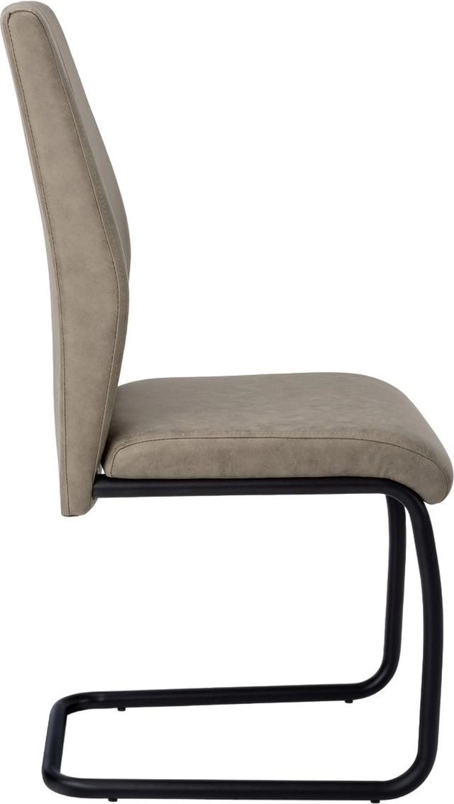 Monarch Specialties Inc. 2-Piece Taupe Side Chair Set with Black Metal Bases-3
