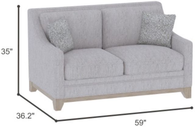Emerald Home Kora Gray Loveseat-2