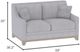 Emerald Home Kora Gray Loveseat-2