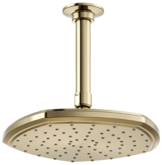 KOHLER® Occasion® Vibrant French Gold 2.5 GPM 8" Single-Function Rainhead-0