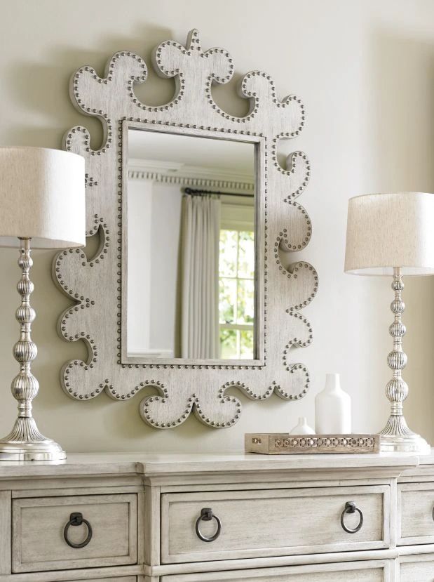 Lexington Home Oyster Bay Hempstead Gray Vertical Mirror-2