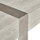 Bernhardt Tempo Larza Console Table Satin Nickel Base-5