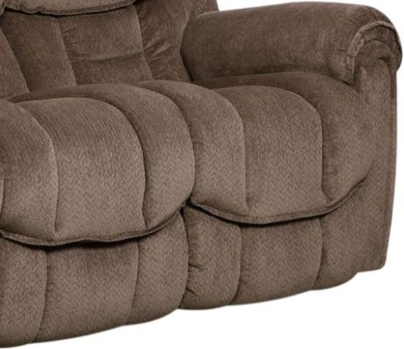 Stateside Seating Del Mar Taupe Double Manual Reclining Sofa-2