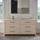 Modus Furniture Wallen White Sand 6-Drawer Dresser-4