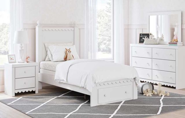 Signature Design by Ashley® Mollviney White Dresser and Mirror-5