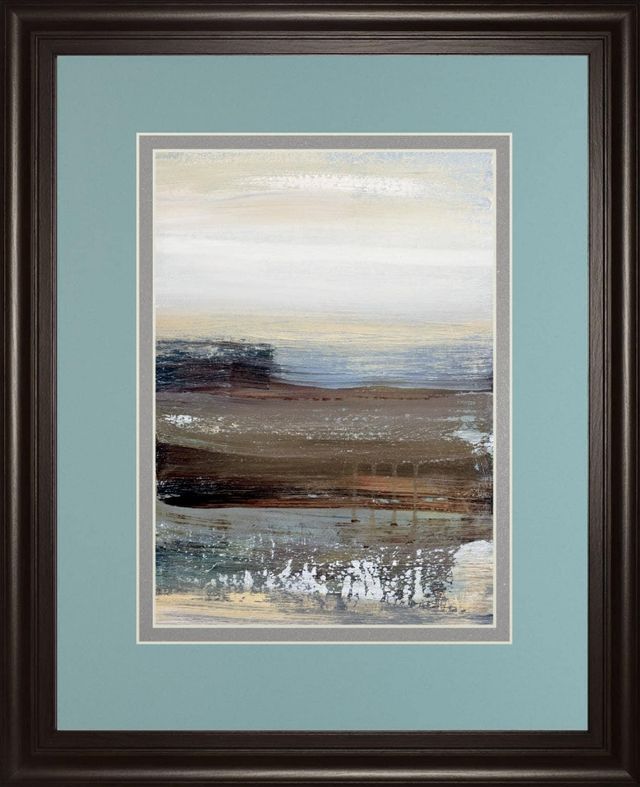 Classy Living Aerial Snow Hint of Blue 34"W Wall Art-0