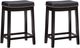 Linon Claridge 2-Piece Black Counter Stool Set-0