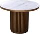 Moe's Home Collection Tower Antique Brass/White Dining Table-1