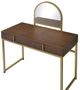 ACME Furniture Coleen Gold/Walnut Vanity Desk-3