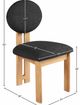Meridian Furniture Napa Black/Natural Boucle Upholstered Dining Chair-4