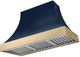 AGA Cascade 48" Indigo Wall Mounted Range Hood  with Brushed Brass Trim-0