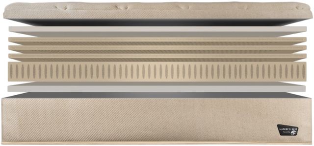 Spring Air® Nature's Rest Nicolet 12" Latex Wrapped Coil Firm Tight Top Full Mattress-2