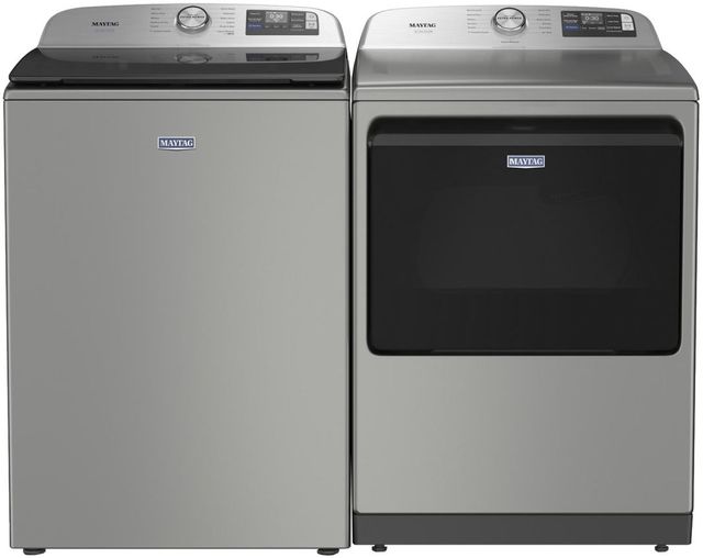Maytag® Classic Silver Top Load Washer & Gas Dryer Laundry Pair-0