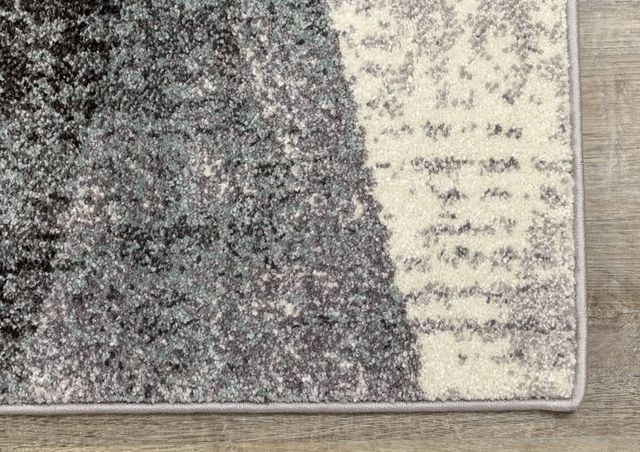 Kalora Interiors Soho Grey White Teal 2'0" x 3'7" Rug-2