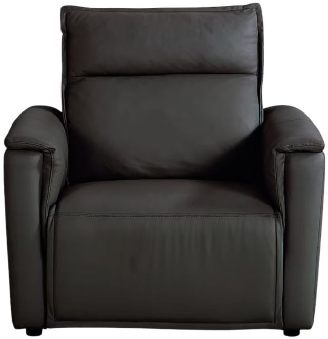 Bassett® Furniture Club Level Chauncey Espresso Leather Power Recliner-1