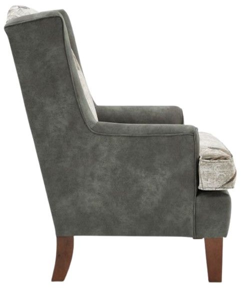 Best® Home Furnishings Field & Stream Home Andrea MFX2 Wing Back Chair with Dark Walnut Legs-2