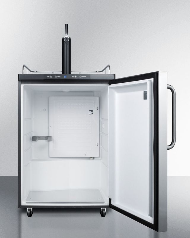 Summit® 5.6 Cu. Ft. Stainless Steel Beer Cooler/Kegerator-2