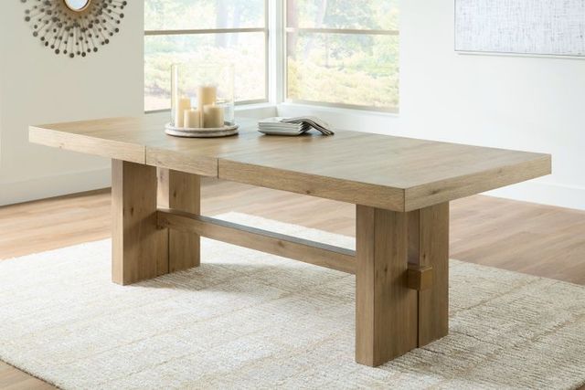 Signature Design by Ashley® Lasinger Light Brown Rectangle Dinning Table-1