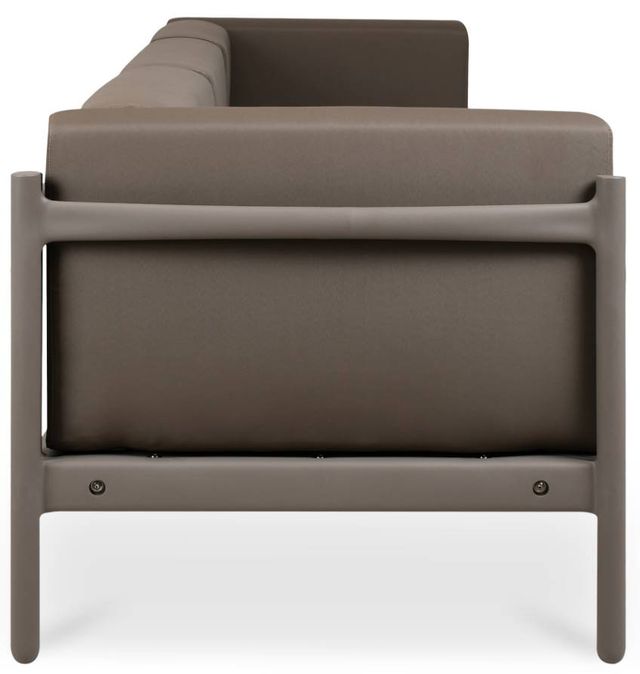 Moe's Home Collection Suri Taupe Plastic Outdoor 3-Seat Sofa-1