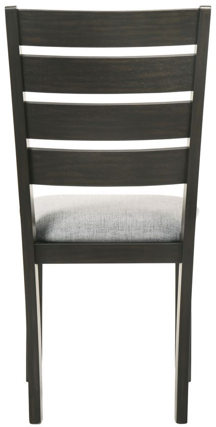 Crown Mark Bardstown Black/Light Gray Dining Side Chair-2