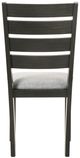 Crown Mark Bardstown Black/Light Gray Dining Side Chair-2