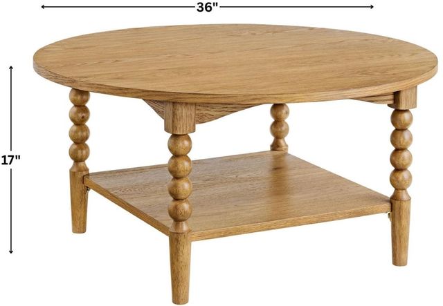Martin Svensson Turned Wood Prairie Oak Coffee Table-2