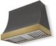 AGA Marquee 36" Slate Wall Mounted Range Hood with Antique Brass Trim-0
