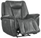 Corinthian Furniture Jordan Charcoal Power Headrest Recliner-3