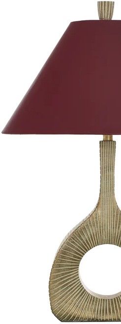 StyleCraft Norman Wyatt Home Javani Baffo Gold Poly Table Lamp-1