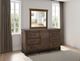International Furniture Direct Walnut Reddish Brown Dresser-1