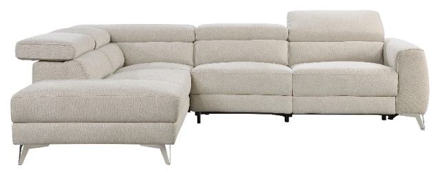 Homelegance® Bienvenue 2-Piece Beige Power Reclining Left-Arm Facing Sectional and Chaise-2