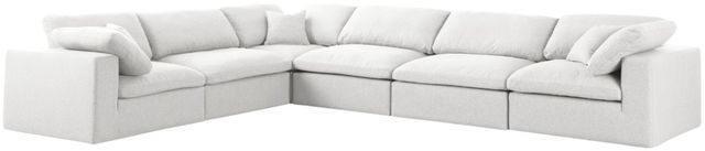 Meridian Furniture Serene 6-Piece Cream 158" Modular Sectional-1