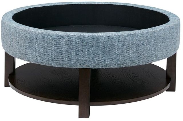 Olliix by Madison Park Denim/Morocco Miller Ottoman-2