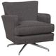 Fairfield® Customizable Kyle Memory Swivel Chair with Nickel Legs-0