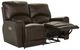 La-Z-Boy® Cassian Walnut Leather Power Reclining Loveseat with Headrest and Lumbar-1