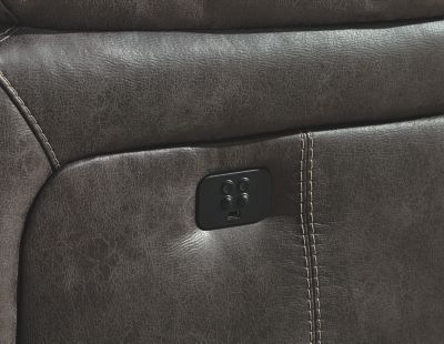 Signature Design by Ashley® Dunwell Power Recliner Sofa with Adjustable Headrest-2