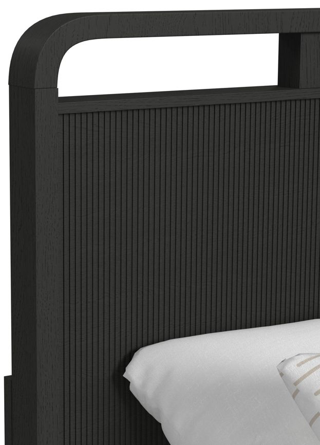 Elements International Ridgemont Black Youth Full Panel Storage Bed-3