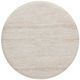 TOV Furniture Cynthia Travertine/Walnut Brown Concrete Indoor/Outdoor Side Table-5